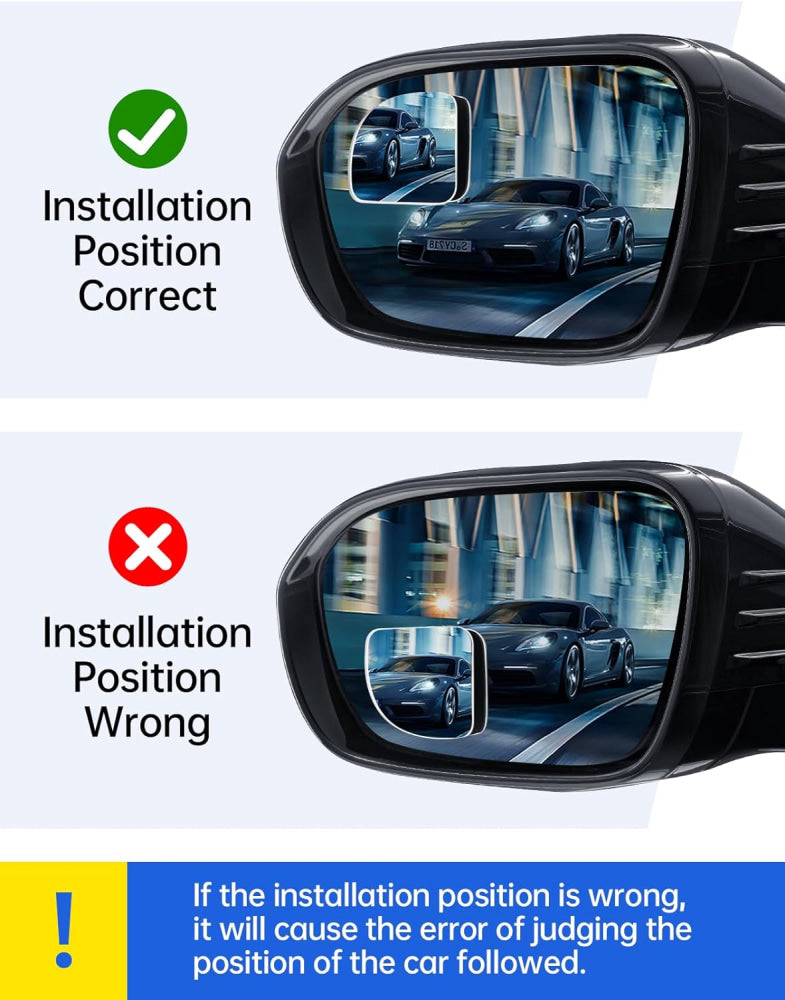 360 Adjustable  blind Spot Mirror 2Pcs/set