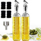 Bottle for Oil, Kitchen Supplies Leak Proof Tall Glass Dispenser - 500ml