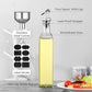 Bottle for Oil, Kitchen Supplies Leak Proof Tall Glass Dispenser - 500ml