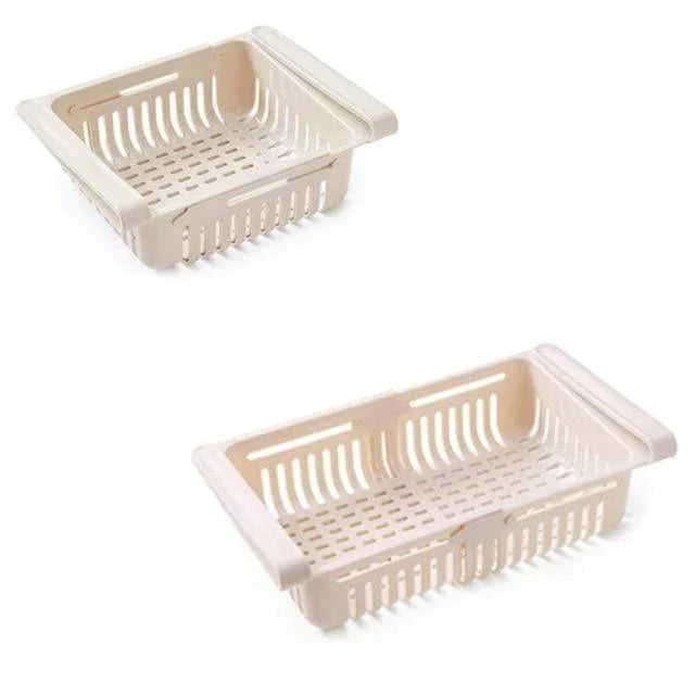 Fridge Basket Storage Rack Organizer (Pack of 2)