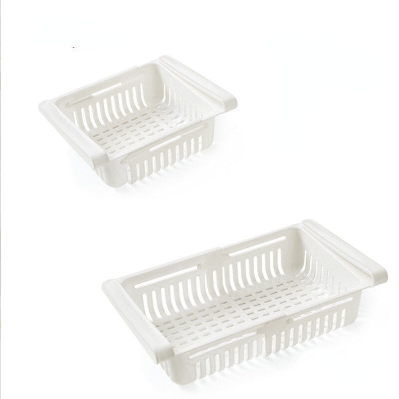 Fridge Basket Storage Rack Organizer (Pack of 2)